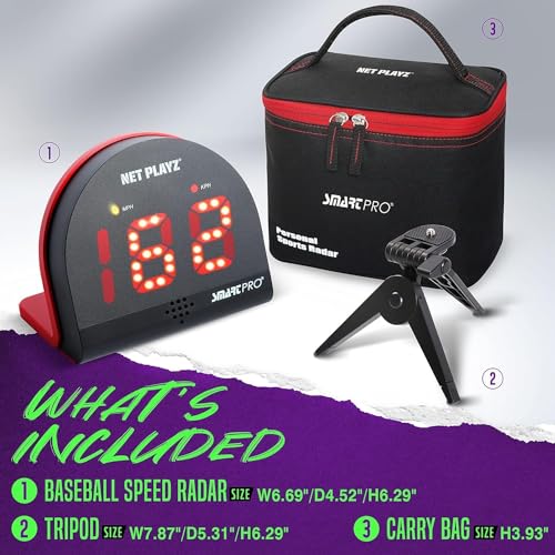 NET PLAYZ Soccer Gfits Training Equipment & Gear - Radars, Speed Sensors (Hands-Free) Radar Guns, Shooting Speed Guns for Soccer Players - Image 3