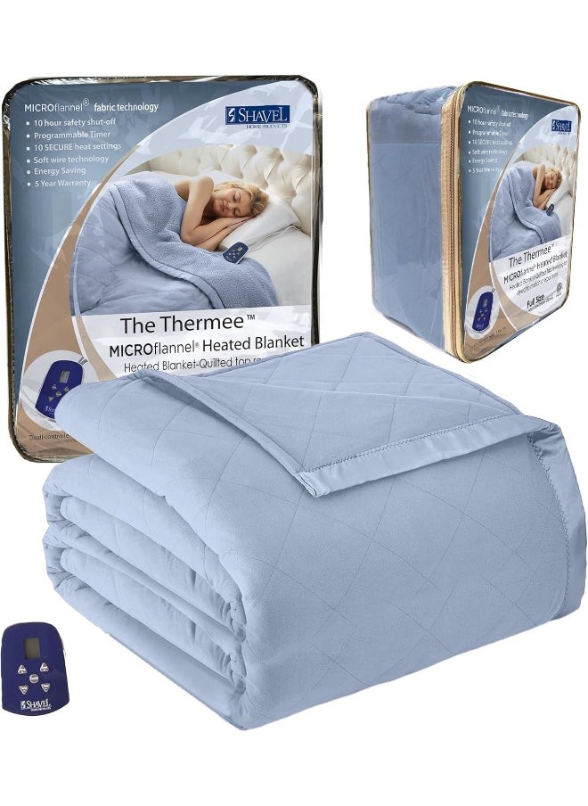Thermee Micro Flannel Full-Size Electric Heated Blanket