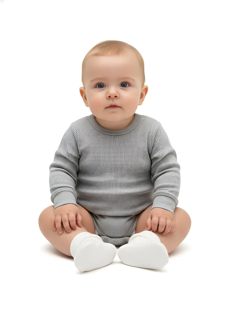 بمبىمىشى بامبيميتشي طقم  قطع بودي سوت بأكمام طويلة وطبعة قوس قزح