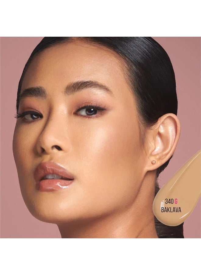Huda Concealing Foundation No. 340G Baklava 35ml - Image 4