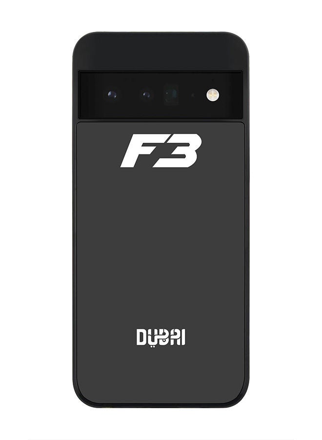 Stylizedd Rugged Black edge case for Google Pixel 6 Pro 5G Slim fit Soft Case Flexible Rubber Edges Anti Drop TPU Gel Thin Cover -  Faz3 Dubai Grey - Image 1