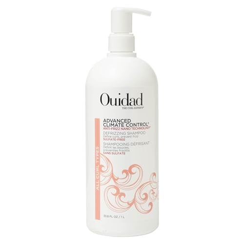 Ouidad Advanced Climate Control Defrizzing Shampoo  338 fl oz Curl Defining Hair Shampoo AntiFrizz Nano Technology Sulfatefree and Safe for Colortreated Hair For All Curl Types