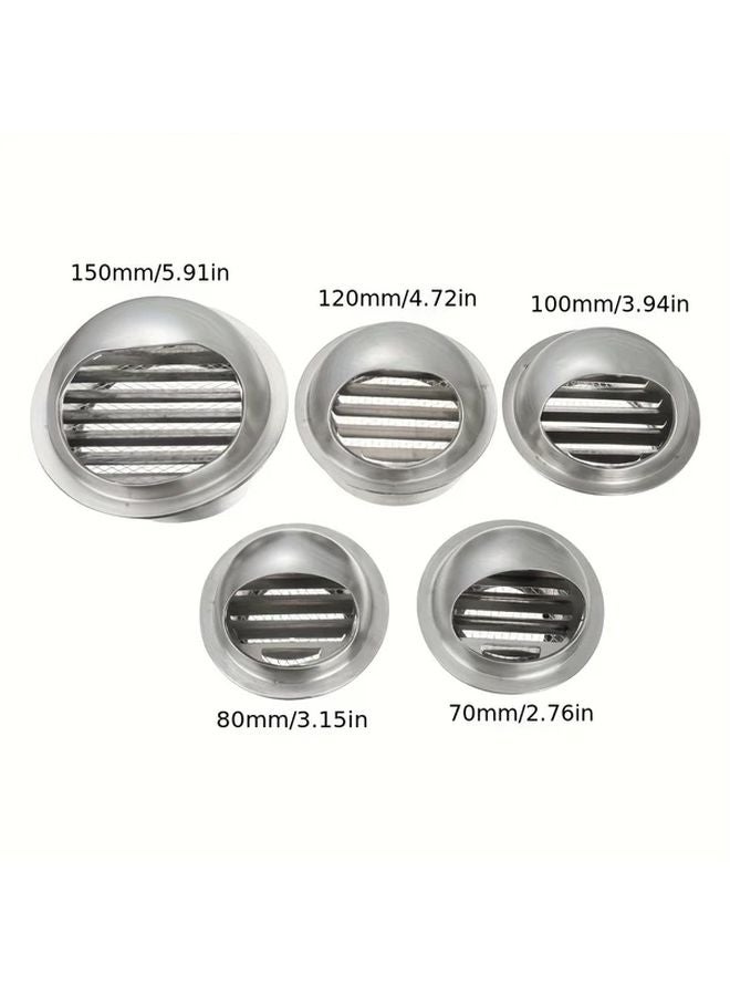 80mm Stainless Steel Waterproof Air Vent Cap For Exterior Wall And Ceiling Ducting - Image 5