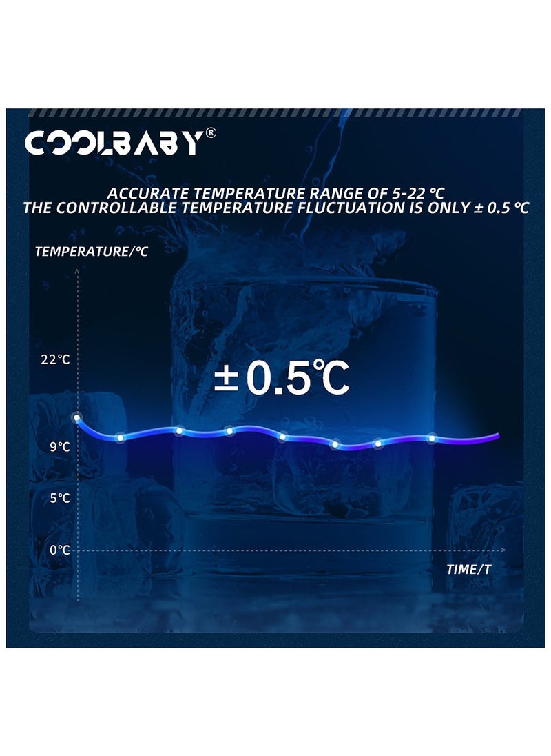COOLBABY Fridge 308L Capacity Refrigerator With Professional Compressor Fast Cooling Low Noise