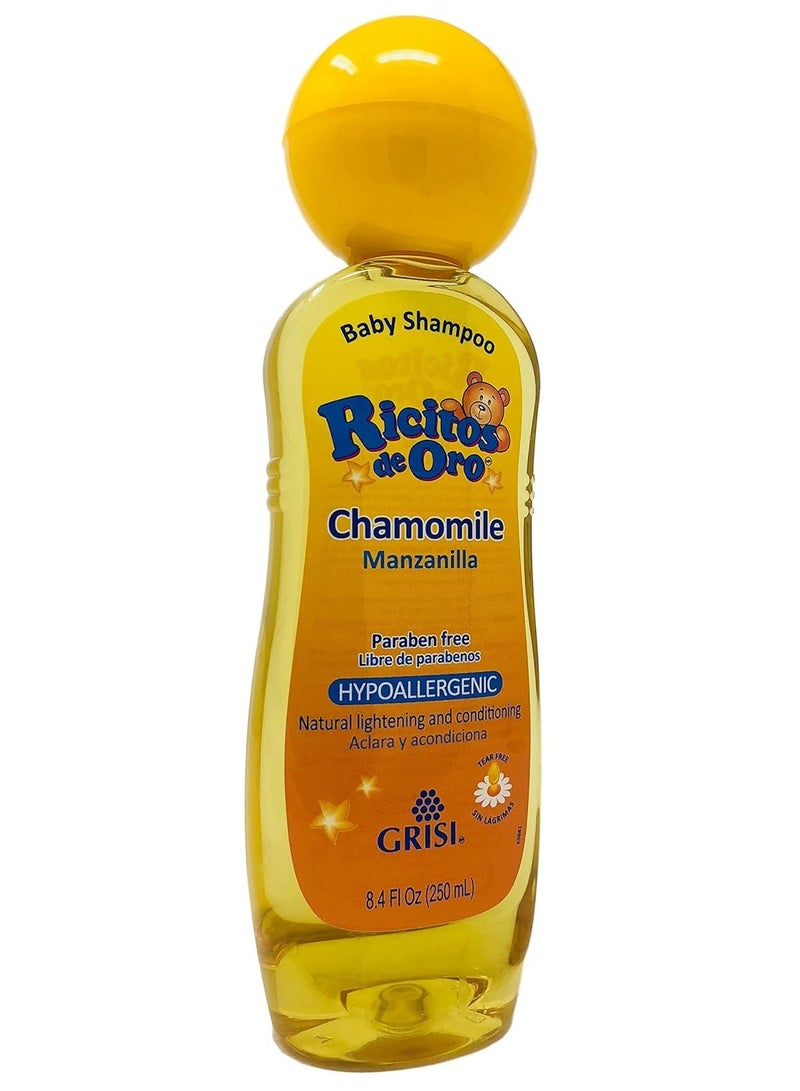Ricitos de Oro Chamomile Baby Shampoo, Hypoallergenic Tear Free Baby Shampoo with Chamomille Extract; 8.4 Fl Oz - Image 1