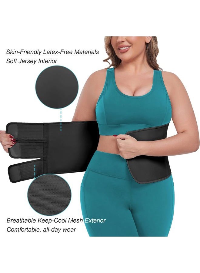 MAMODY Postpartum Belly Band abdominal Binder for Natural Delivery & C-Section, Adjustable Compression Wrap, Abdominal Support Belt (Black, X-Large) - Image 2