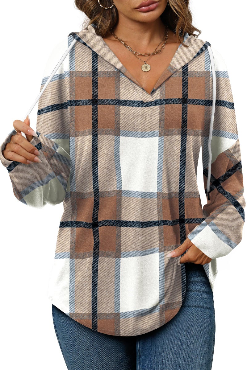 Bofell Women's Long Sleeve Sweatshirt Casual Pollover Hoodie Fall Tops Early Fashion Halloween Sweaters 2026 Trending Clothes Shirts Cowgirl Rodeo Outfits L - Image 2