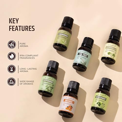 Aromahpure Fragrance Oil - Refreshing Series | 90 ml | Set of 6| Aroma Oil for Home Fragrance | Best for Aromatherapy | Used in Diffusers, Candles, Air Fresheners, Soaps. - Image 2