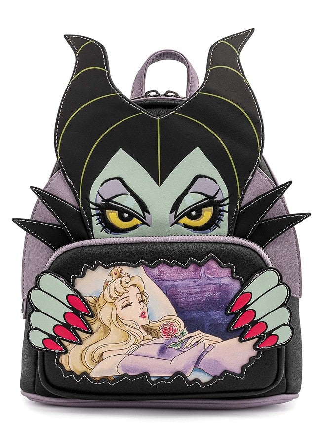 Loungefly Disney Villains Scene Maleficent Sleeping Beauty Womens Double Strap Shoulder Bag Purse - Image 1