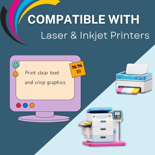 PACKZON Round Labels for Laser/Inkjet Printers, Permanent Adhesive, 2 Inches Diameter, White Matte, (Pack of 300) - Image 2