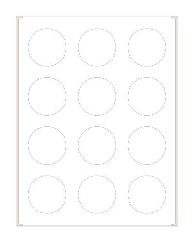 PACKZON Round Labels for Laser/Inkjet Printers, Permanent Adhesive, 2 Inches Diameter, White Matte, (Pack of 300) - Image 4