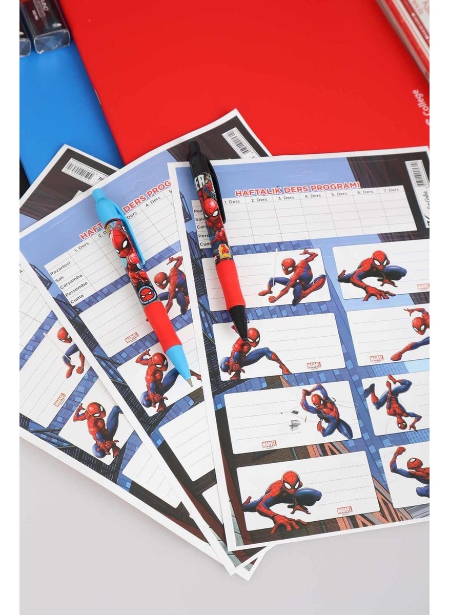 SPIDERMAN Licensed Primary School, Nutrition and Pencil Bag 3 and Stationery Set with 500 ml Tritan Water Bottle  - Image 2