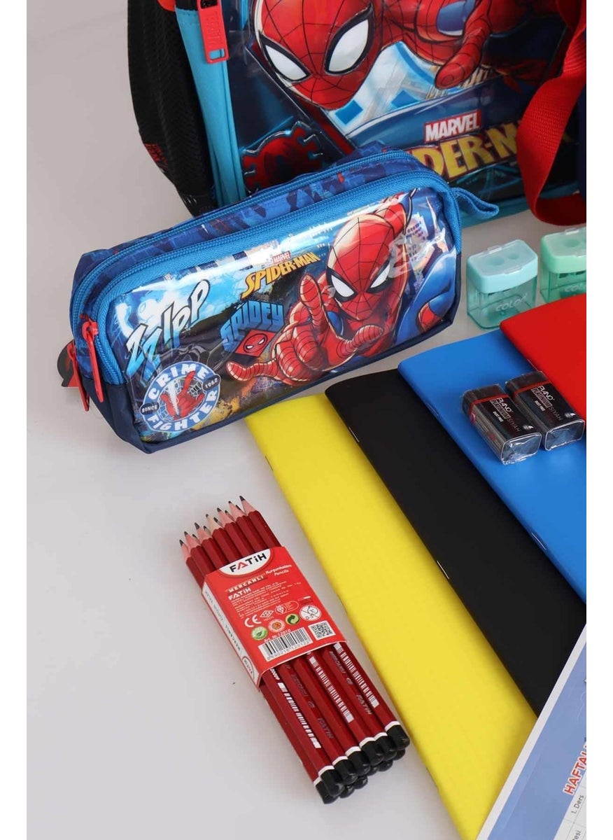 SPIDERMAN Licensed Primary School, Nutrition and Pencil Bag 3 and Stationery Set with 500 ml Tritan Water Bottle  - Image 5