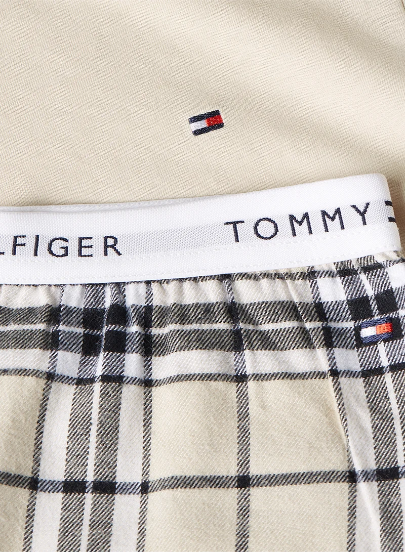 TOMMY HILFIGER Kids Crew Neck T-Shirt And Pant Set