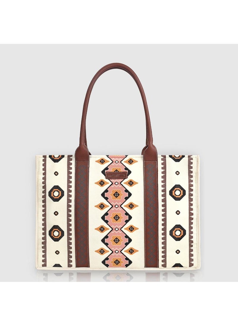 Tote Bag For Women Canvas Black Purses And Boho Aztec Handbags Tote Shoulder Bag Satchel Top Handle For Ladies - pzsku/ZEFF035BCCAB12443829CZ/45/_/1711115164/14ac65ab-8155-4f82-94ba-9e818ef24df2