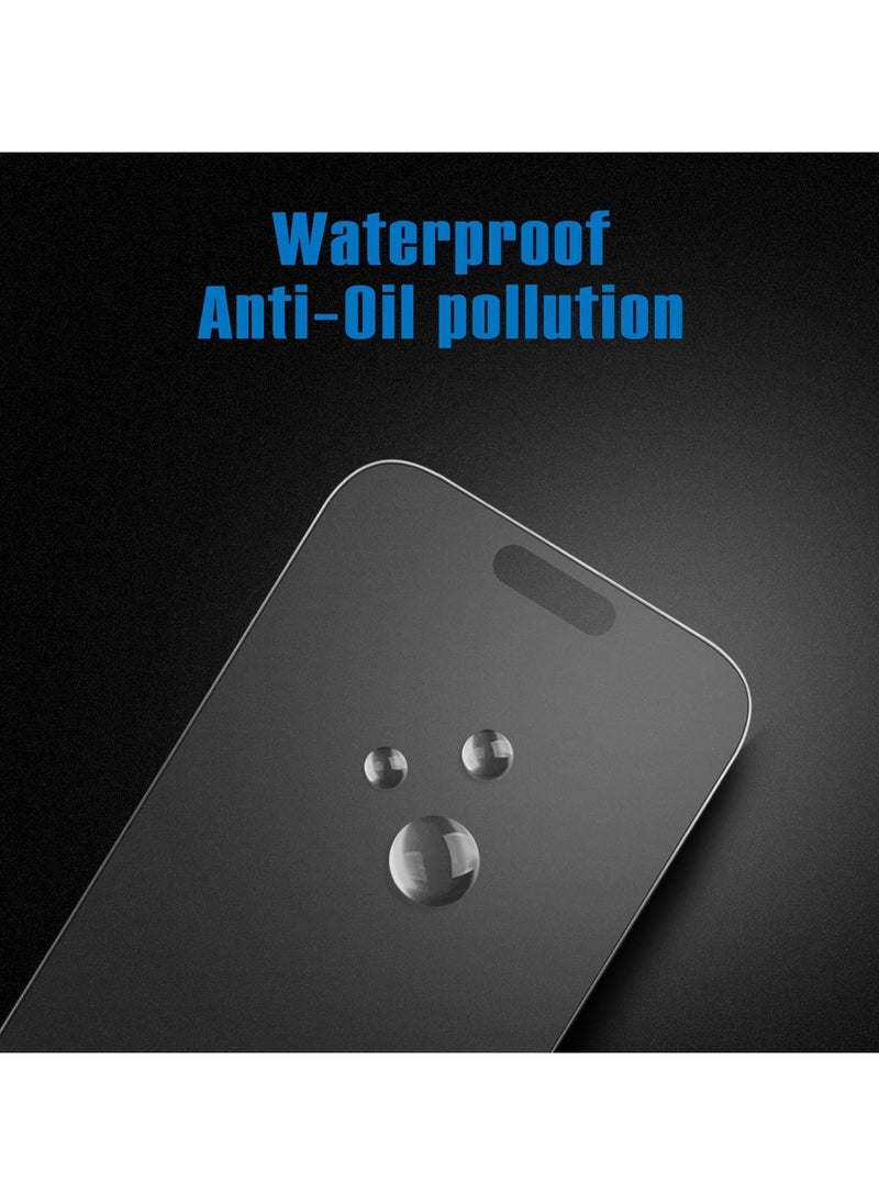 FARROBIZZ - Anti-Glare iPhone 14 Pro Glass Film (2 Sheets) + iPhone 14 Pro Camera Film (2 Sheets), Tempered Glass, LCD Protector, Dynamic Island Compatible, Game Film with Guide Frame, Smooth Touch, - Image 1