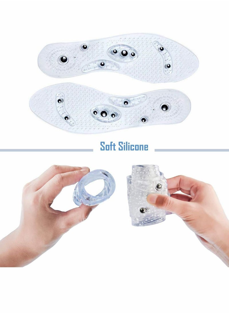 Y&D - Magnetic Therapy Massage Insole, Breathable Foot Pad Health and Relax Muscles Anti-Sweat Comfort Acupressure Improve Blood Circulation Pain Relief Weight Loss for Men Women - Image 1