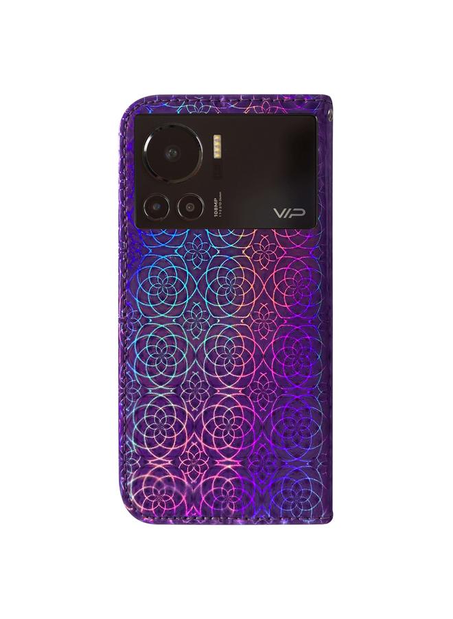 اس-توب جراب لهاتف Infinix Note 12 VIP مصنوع من الجلد الملون مع مشبك مغناطيسي - Image 3