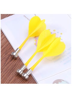 Generic Safety Magnetic Dart with Metal Tips for Standard Dart Board Game 3Pcs, Yellow  - Image 2
