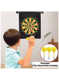 Generic Safety Magnetic Dart with Metal Tips for Standard Dart Board Game 3Pcs, Yellow  - Image 4