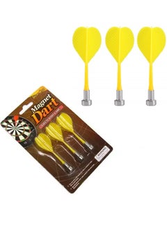 Generic Safety Magnetic Dart with Metal Tips for Standard Dart Board Game 3Pcs, Yellow  - Image 5