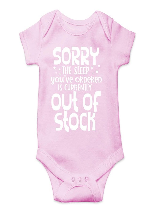 CBTwear What You Ordered Is Currently Out of Stock - Baby Clothes - Funny Newborn Bodysuit Outfits for Boys and Girls (Newborn, Pink) - Image 1