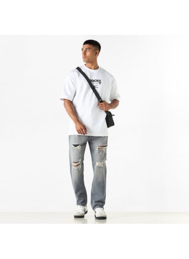 SP Characters Ripped Detail Jeans with Pockets  - Image 2