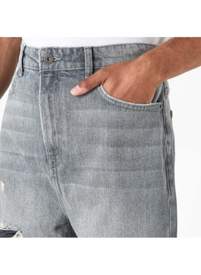 SP Characters Ripped Detail Jeans with Pockets  - Image 4
