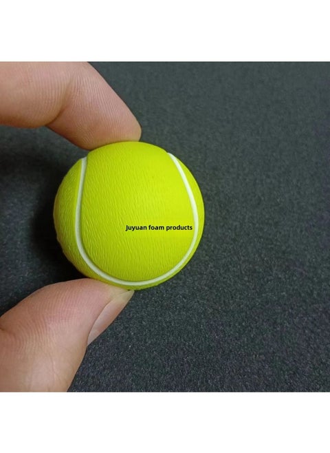 High Elasticity Pu Foam Colorful Toy Balls 40mm Inspirational Children's Play Balls Smooth Surface Polyurethane Foam-Color:40mm Tennis-Diameter:See Color Details