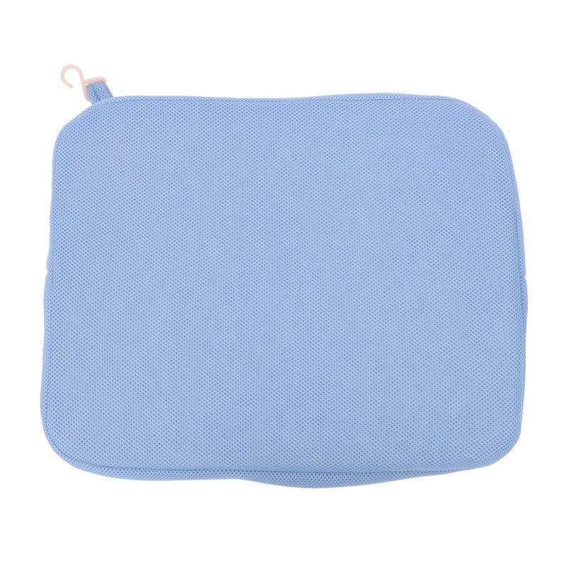 Shower Seat Cushion Blue Breathable Mesh Design Quick Drying - Removable Washable Cover Comfortable Bath Cushion for Shower Bench Bathtub Seat Stadium Seating - Image 1