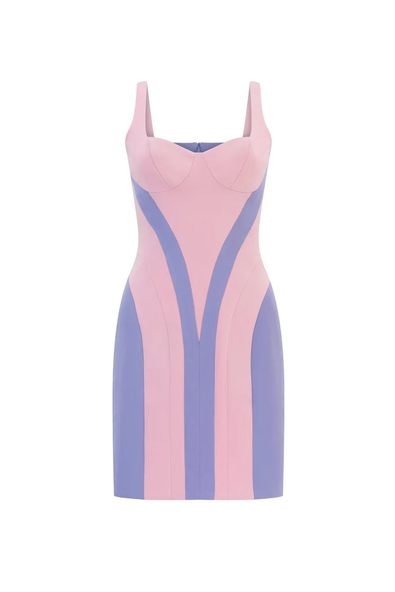 Panel mini dress