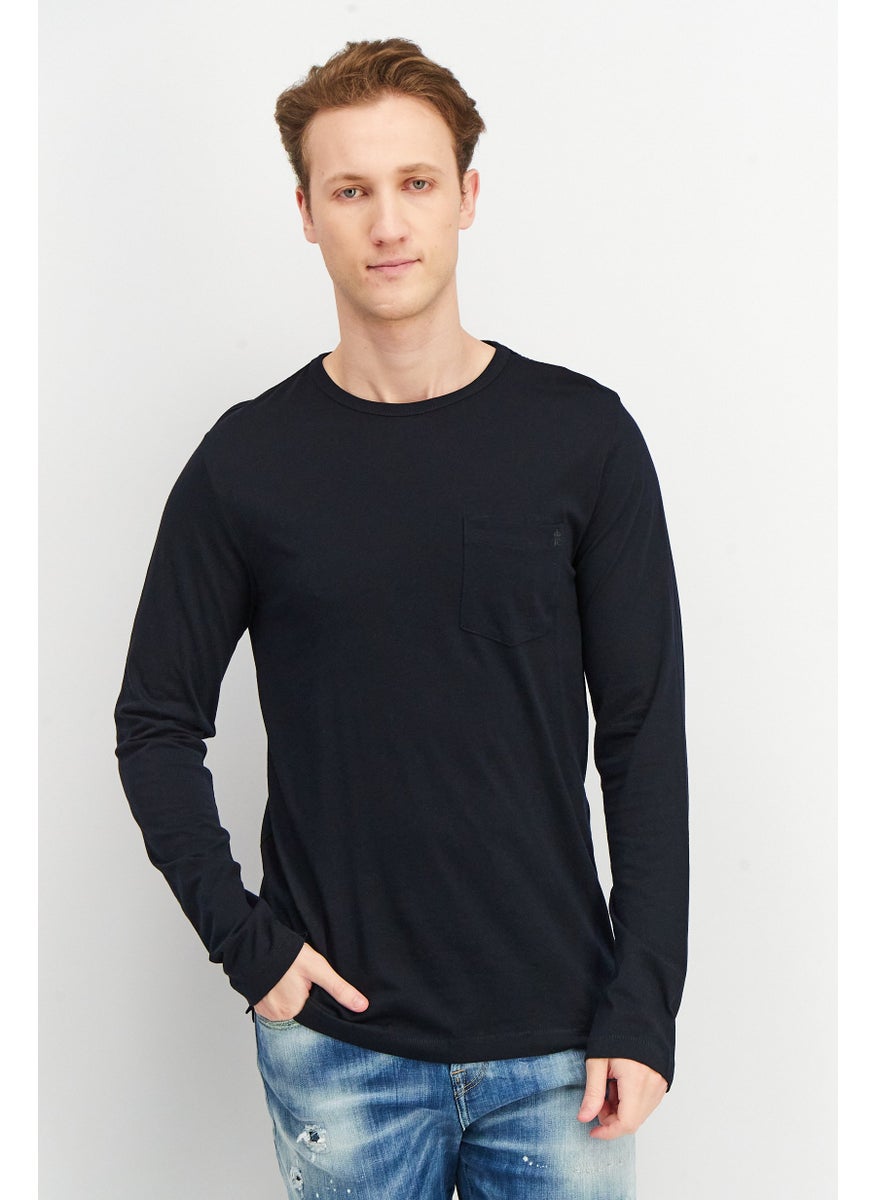 Men Round Neck Long Sleeve Plain T Shirt, Black - pzsku/ZEFF09211DD2DAA9045A4Z/45/_/1737641492/cd7a0999-a5e2-45af-a59c-5ac88d902015