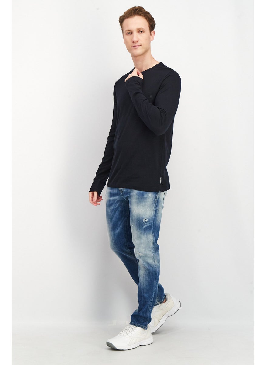 Men Round Neck Long Sleeve Plain T Shirt, Black - pzsku/ZEFF09211DD2DAA9045A4Z/45/_/1737641672/63e9a5c4-37bc-4e94-8c74-e44be7e27cf8