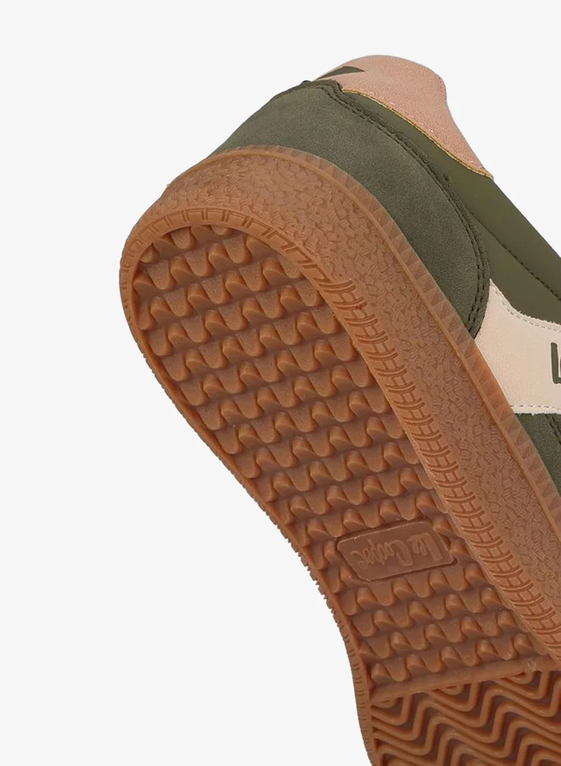 Lee Cooper KHAKI Women Panelled Lace-Up Ankle Sneakers for Women | Best Price UAE