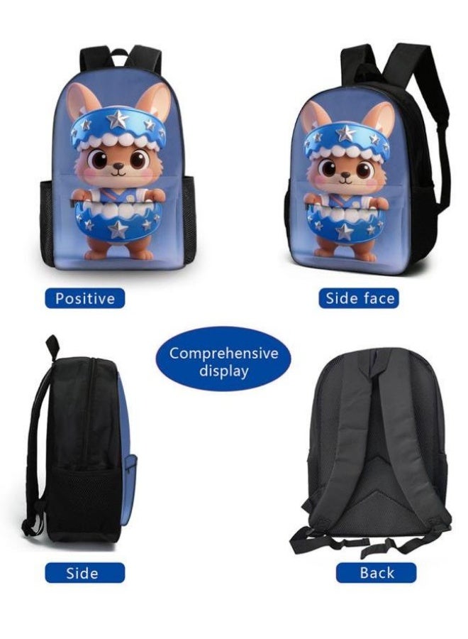 Bright Li Fire Unlock the new fashion of childish fun! Three-piece set of bags, cartoon elements for children and teenagers (students, children, friends' outings, mountain climbing, schooling, etc. can be used) - 94 - Image 2