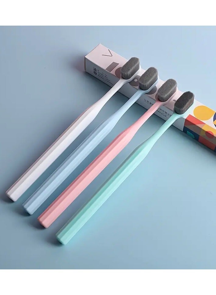 Goolsky Ultra-Soft Bamboo Charcoal Toothbrush for Adults - Portable, High-Quality Oral Care with 10,000 Bristles, Available in 4 Colors - Image 5