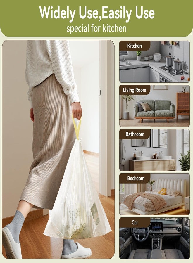 Foyer Nuage أكياس قمامة فوير نواج سعة 10 لتر، 90 كيسًا، مزودة برباط، 45 × 50 سم، أكياس بلاستيكية سميكة لغرف النوم والمطابخ والمكاتب - Image 5