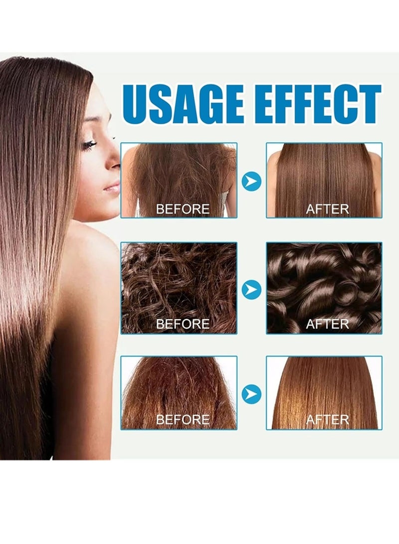 EELHOE Hair Styling Oil, Smooth Keratin Hair Treatment Oil With Argan, Moisturizing Leave In Anti Frizz Hair Serum, Safe And Effective Hair Conditioner For Frizzy Dry And Damaged Hair - Image 2