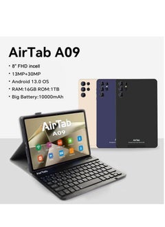 AirTab AirTab A09 Tablet with Keyboard, 8-inch FHD Display, 1TB Internal Storage, 16GB RAM - with a Powerful 10,000mAh Battery, Gold  - Image 5