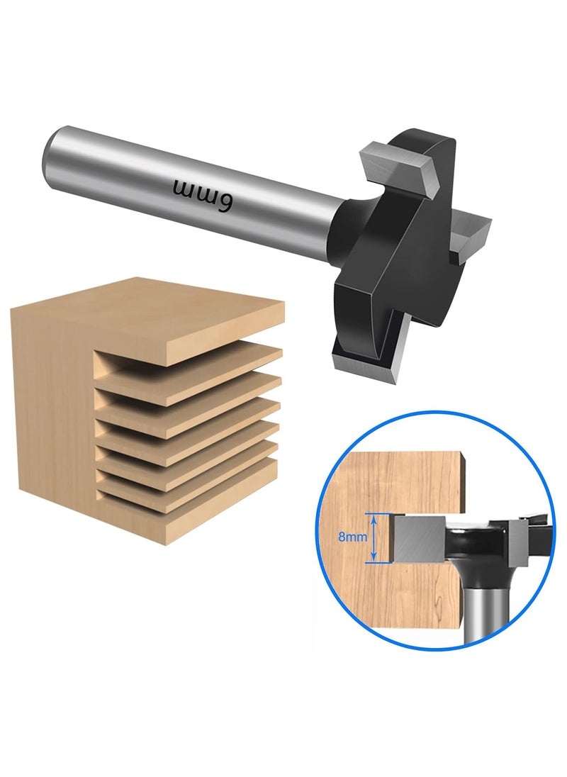 VITION Router Planer Bit, Milling Cutter Three-Edged T-Shaped Knife for Woodworking  - Image 1