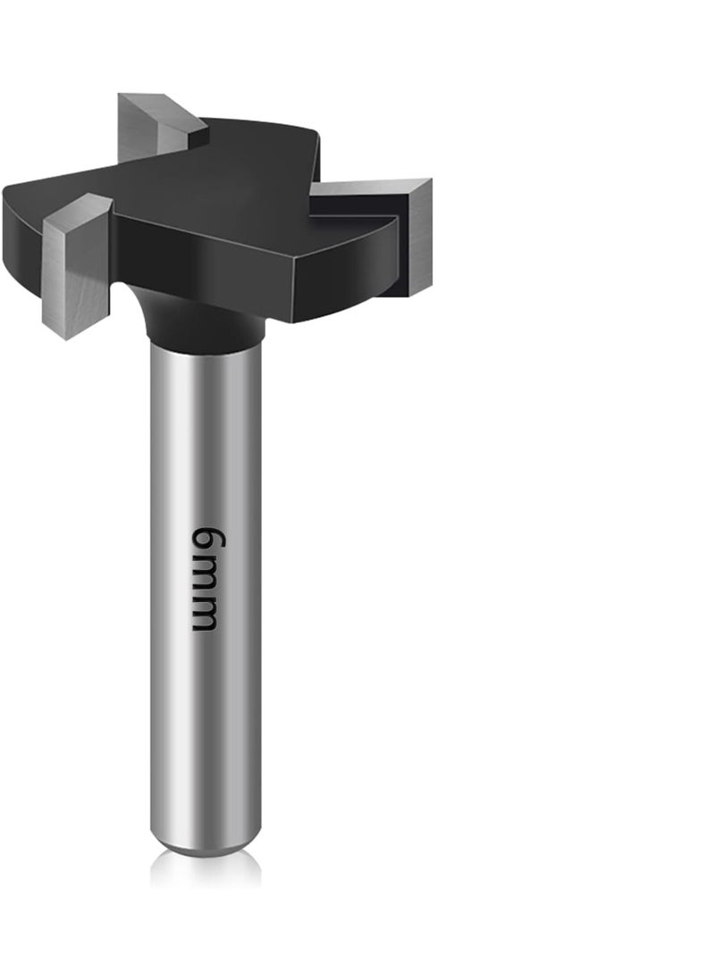 VITION Router Planer Bit, Milling Cutter Three-Edged T-Shaped Knife for Woodworking  - Image 2