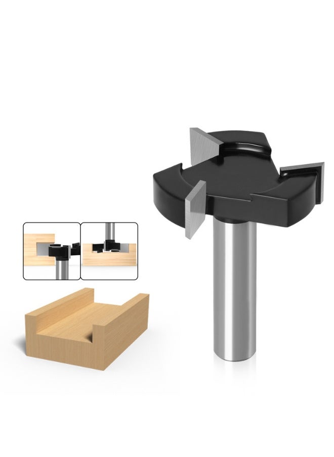 VITION Router Planer Bit, Milling Cutter Three-Edged T-Shaped Knife for Woodworking  - Image 4