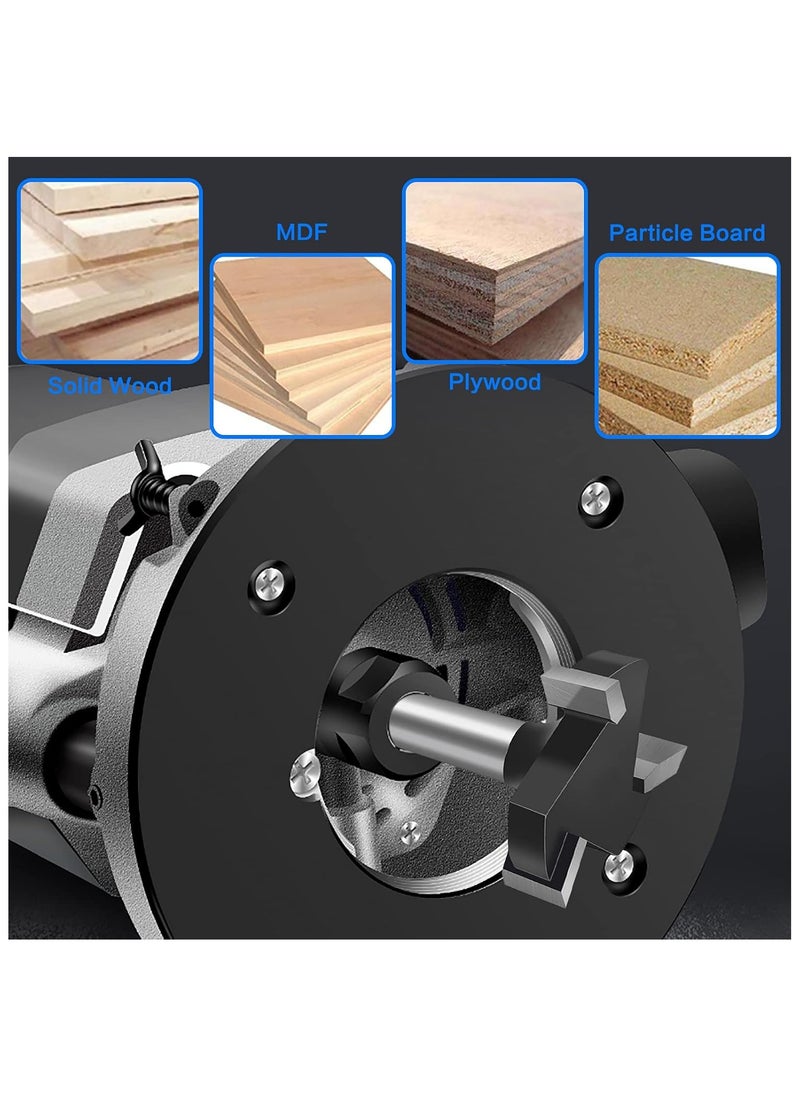 VITION Router Planer Bit, Milling Cutter Three-Edged T-Shaped Knife for Woodworking  - Image 5