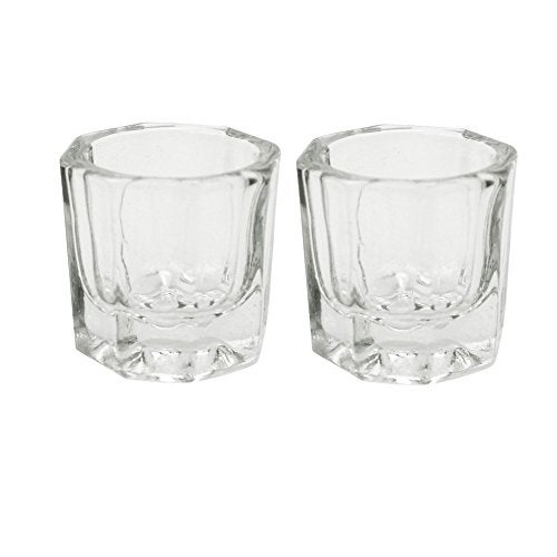 Karlash 2 Nail Art Acrylic Liquid Powder Dappen Dish Nail Crystal Bowl Glass (Dappen Dish) (Pack of 2) - Image 1
