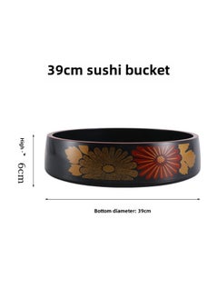 NIBEMINENT Japanese Sashimi Ice Tray Salmon Plate 39cm sushi thorn bucket 