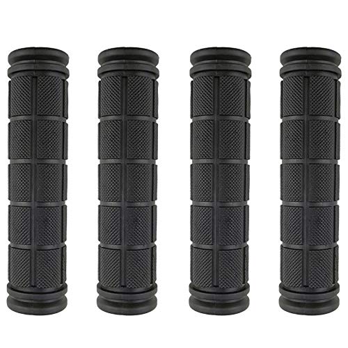 Zelerdo 2 Pairs Bike Handlebar Grips for Bikes (Black) - Image 1