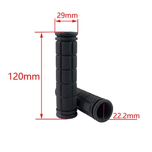 Zelerdo 2 Pairs Bike Handlebar Grips for Bikes (Black) - Image 2