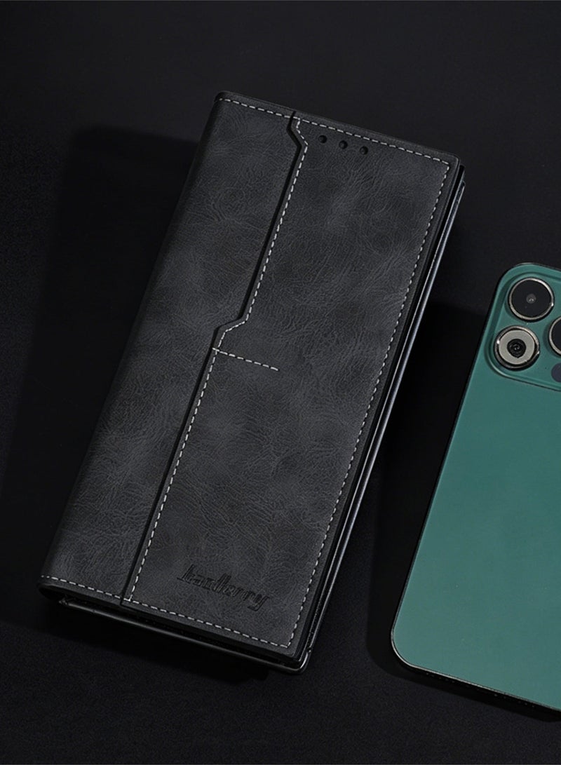 baellerry Practical Gift |BAELLERRY Men's RFID Blocking Wallet – 13 Card Slots, 2 Cash Pockets & Coin Zip, Durable PU Leather, Anti-Theft Design - Image 2