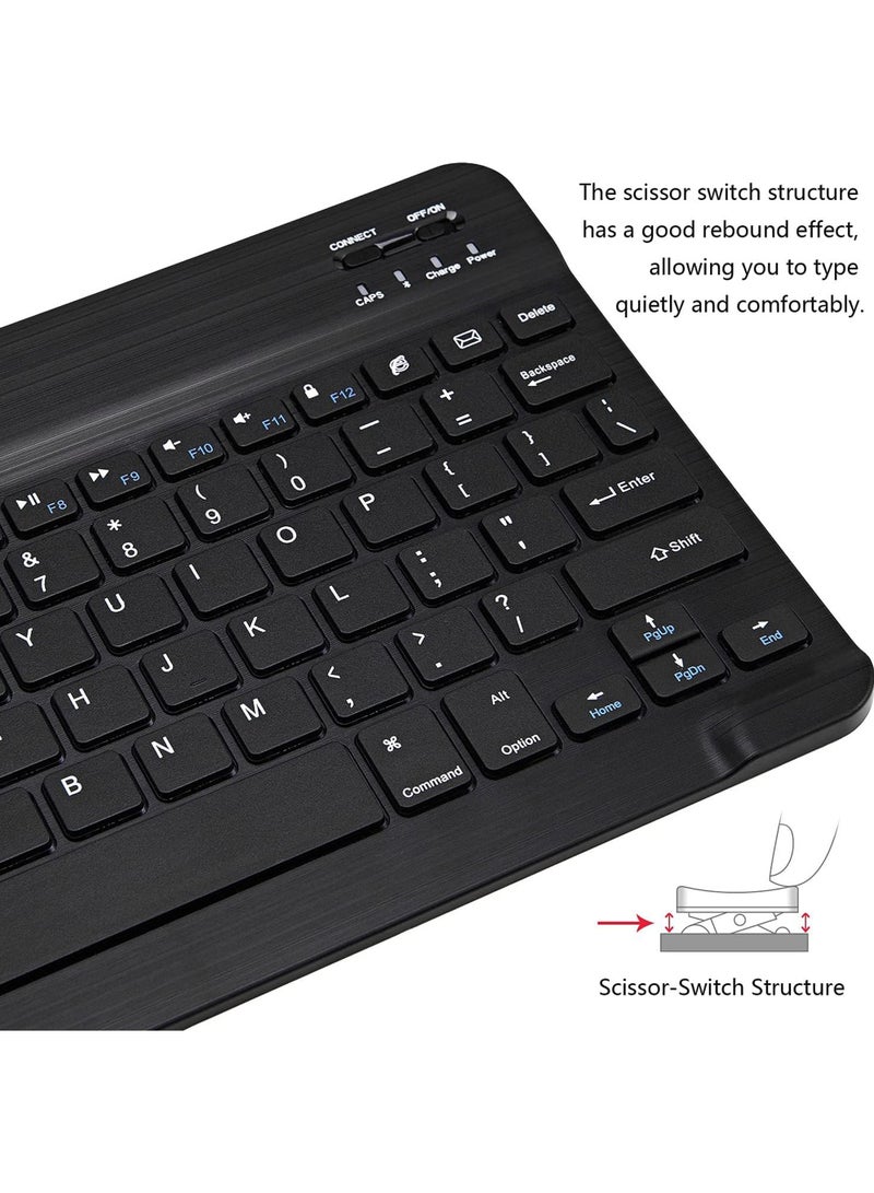 Ultra-Slim Bluetooth Keyboard and Mouse Combo Rechargeable Portable Wireless Keyboard Mouse Set for Apple iPad iPhone iOS 13 and Above Samsung Tablet Phone Smartphone Android Windows - Image 4