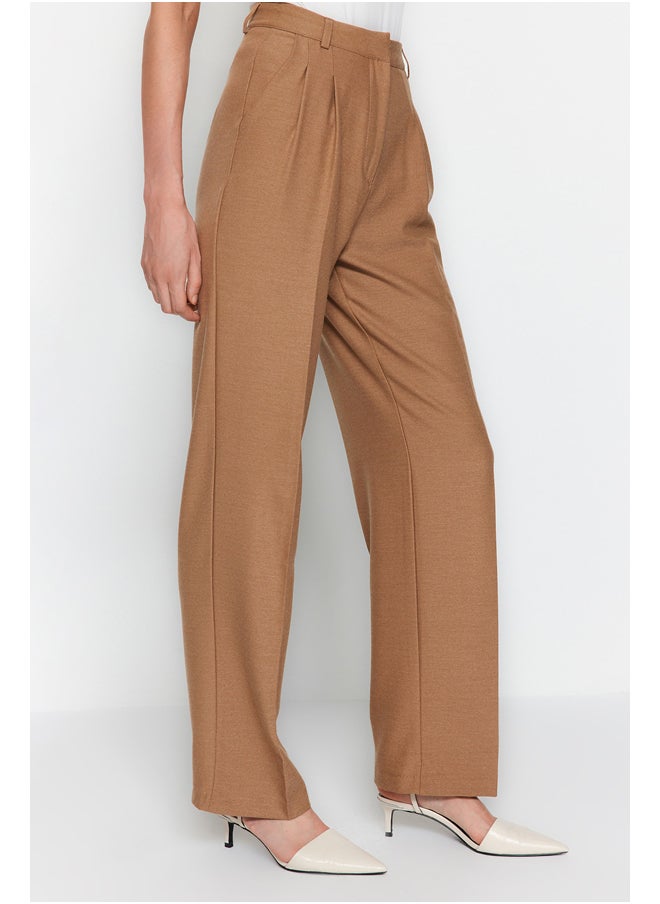 trendyol - Pants - Brown - Straight - Image 1